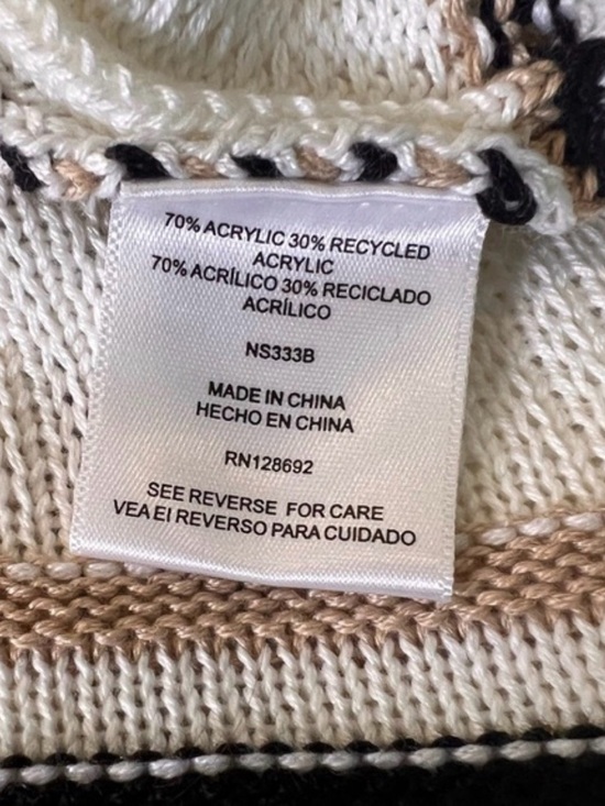Cream Stripe Knit Spaghetti-Strap Midi Dress - Picture 4 of 5
